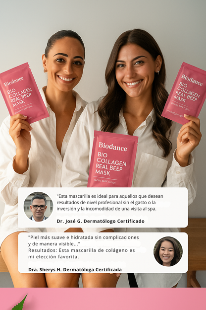 Oferta 5 Mascarillas de colágeno profundo SkinRevié® + Sérum ojos GRATIS