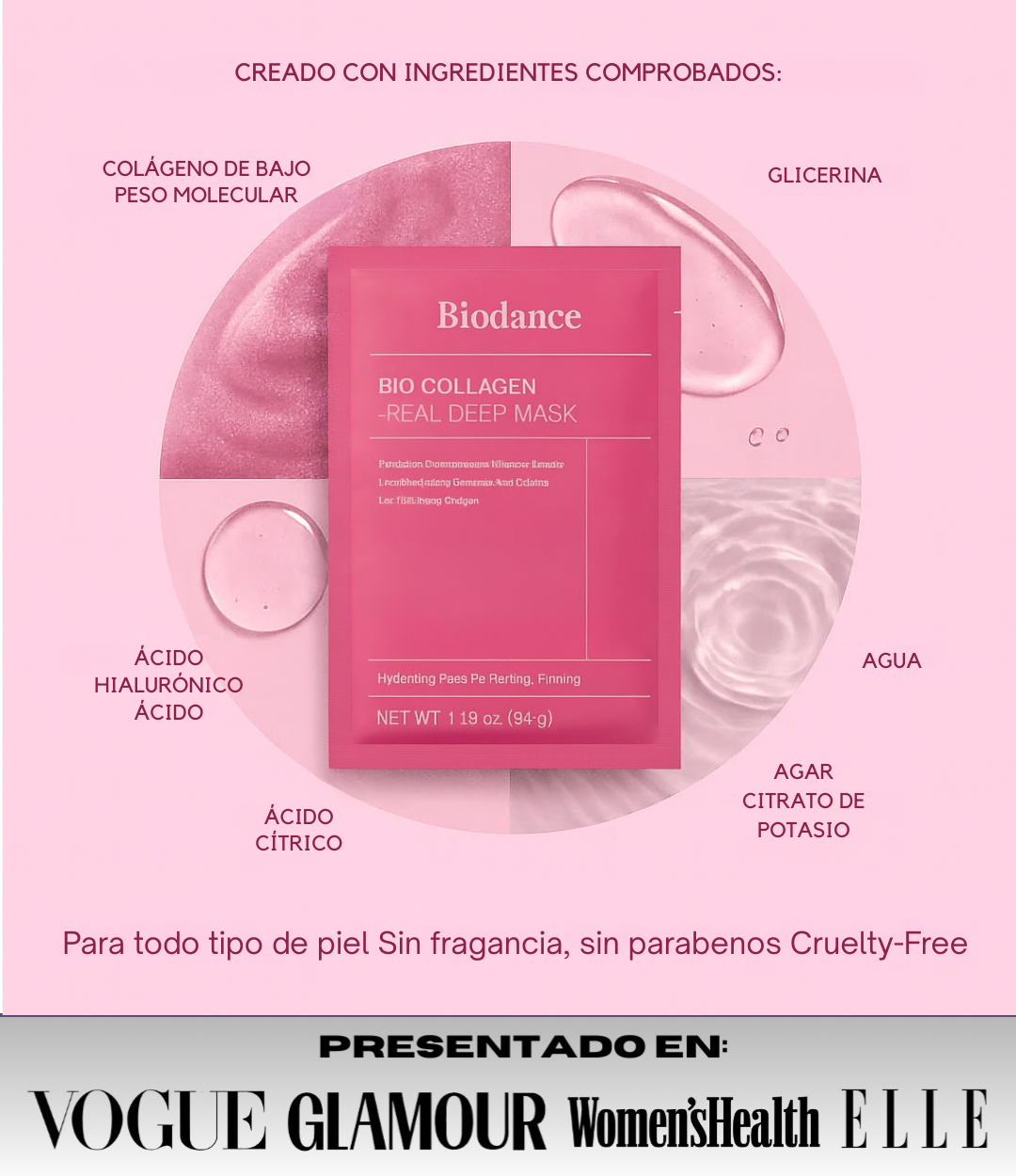 Oferta 5 Mascarillas de colágeno profundo SkinRevié® + Sérum ojos GRATIS