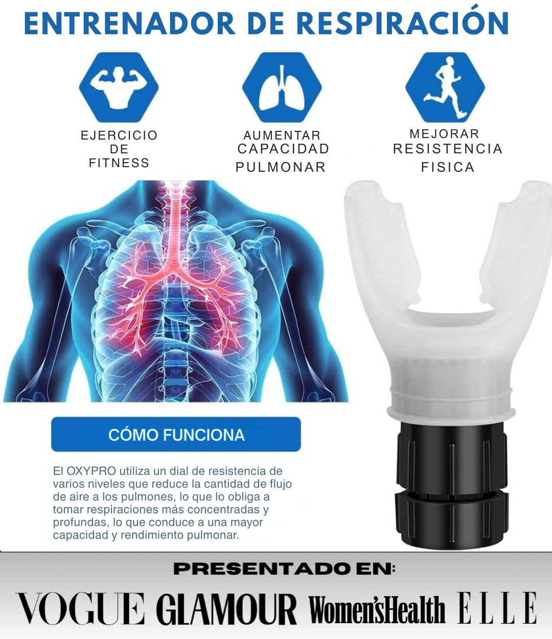 Entrenador Pulmonar OxyPro® + Regalo