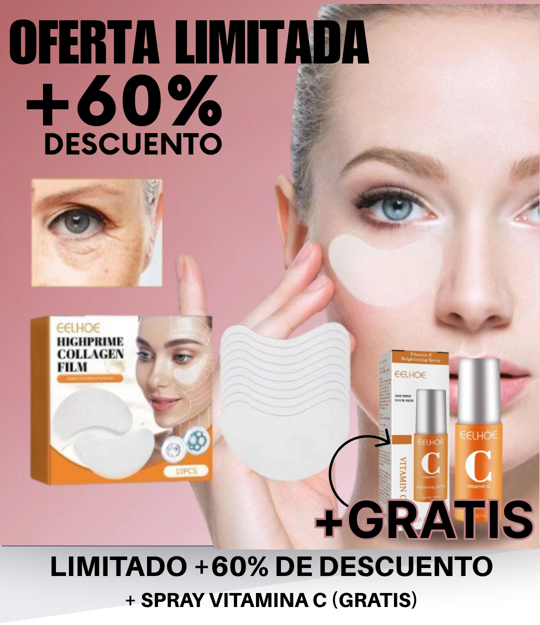 Mascarilla Collageno Reafirmante de Ojos InstantLift® + REGALO