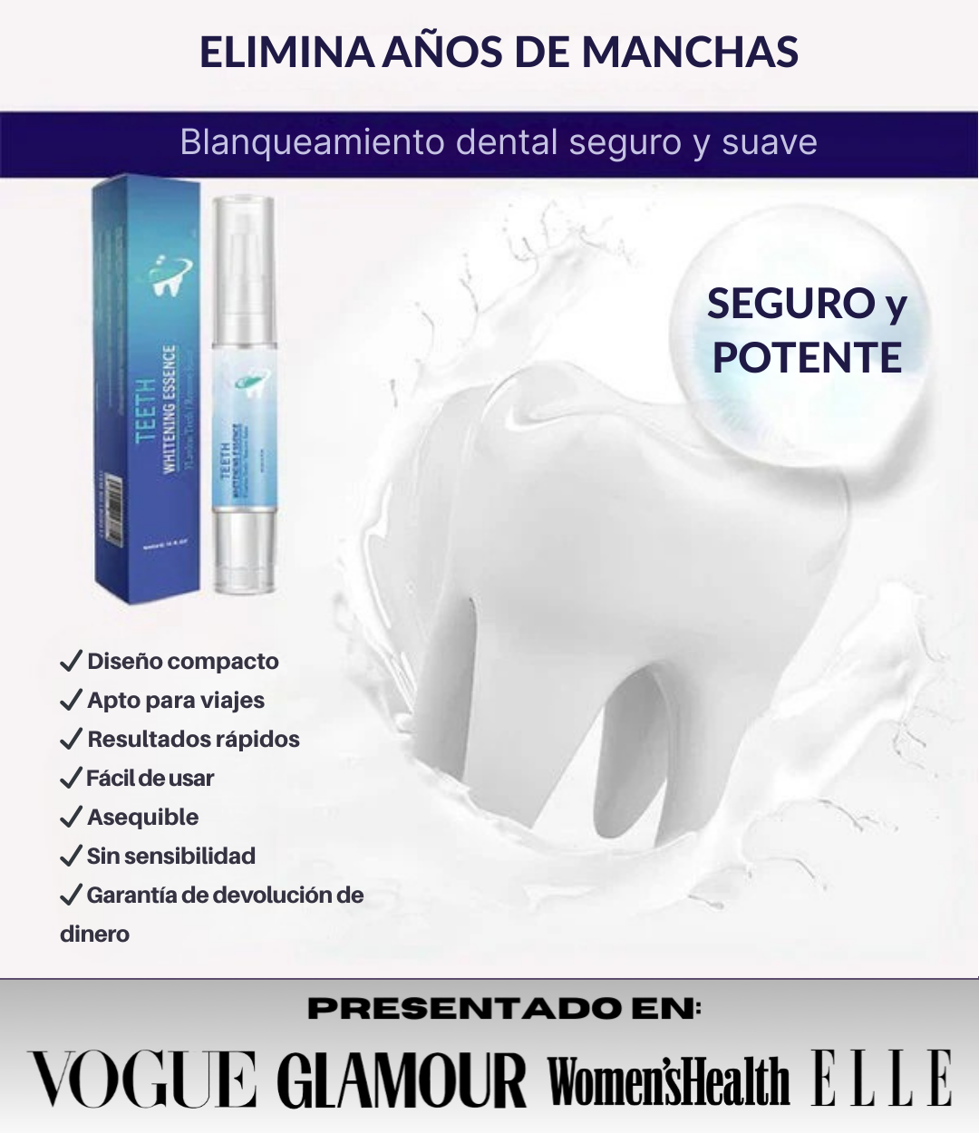 GlowDent® - Blanqueador Dental de Alta Eficacia