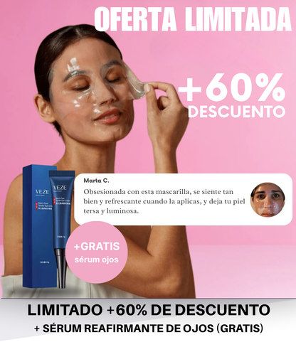 Oferta 5 Mascarillas de colágeno profundo SkinRevié® + Sérum ojos GRATIS